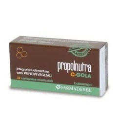 FARMADERBE Propolnutra C voor de keel 32 tabletten