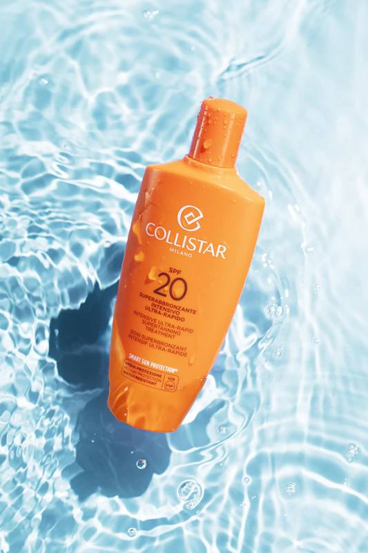Collistar Special Perfect Tan Intensive Ultra-Rapid Supertanning Treatment, ein Produkt, das die Bräunung beschleunigt und verlängert (LSF 20).