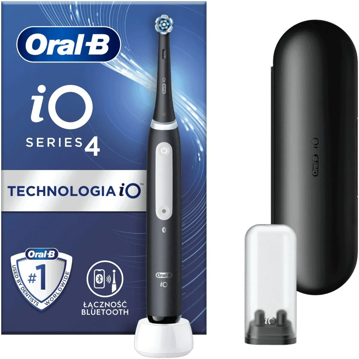 Oral-B Szczoteczka Io4 Matt Black Szczoteczka elektryczna z technologią elektryczną