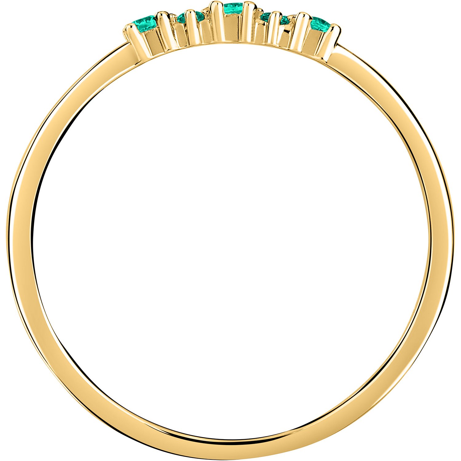 Live Diamond Bagues or jaune, vert