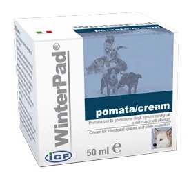 Ungüento protector ICF Winterpad para patas y plantillas para zapatos de perros, 50 ml.