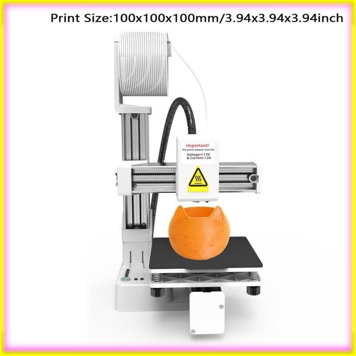 keenso Mini 3D Printer FDM Complete Kit - Professional Precision, New Extrusion Technology, 100x100x100mm Build Volume EU