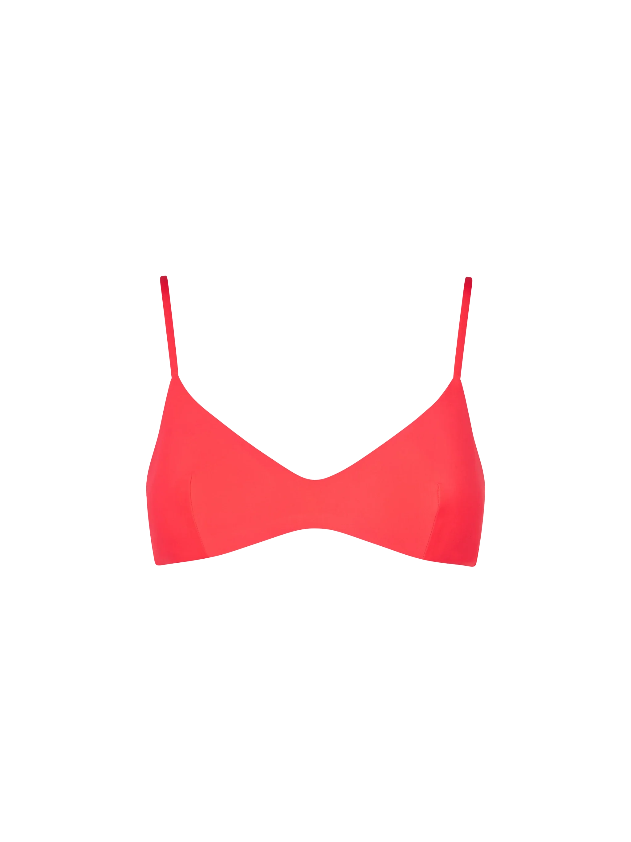 Damen-Bralette-Top in fluoreszierendem Rot