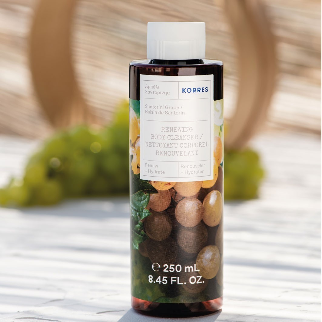 KORRES Santorini hroznový telový gél Obnovujúci čistiaci telový gél - 250 ml