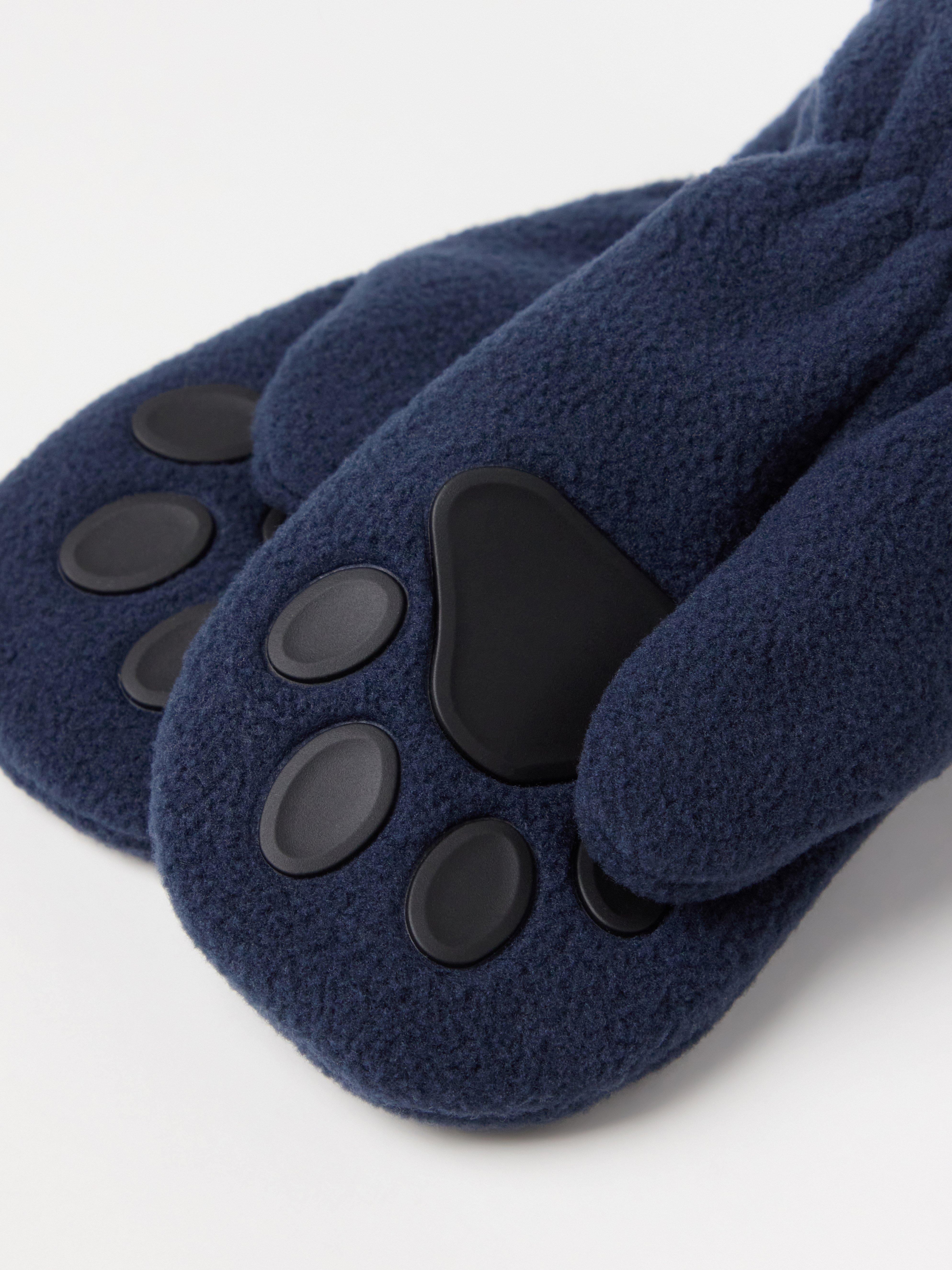 Manoplas de forro polar azul marino oscuro