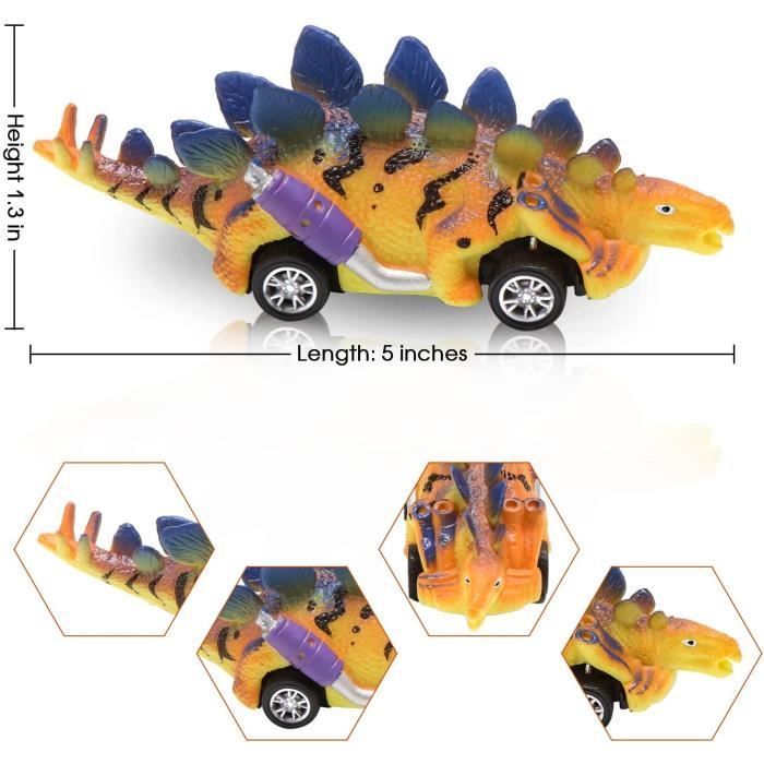 Dinosaur Car Toy for Children - Non-Toxic PVC - Black - Unisex