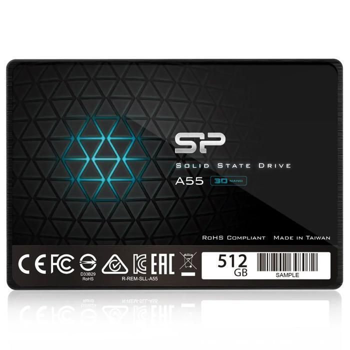Disque SSD Interne - Silicon Power - Ace A55 512Go - SATA III 2.5