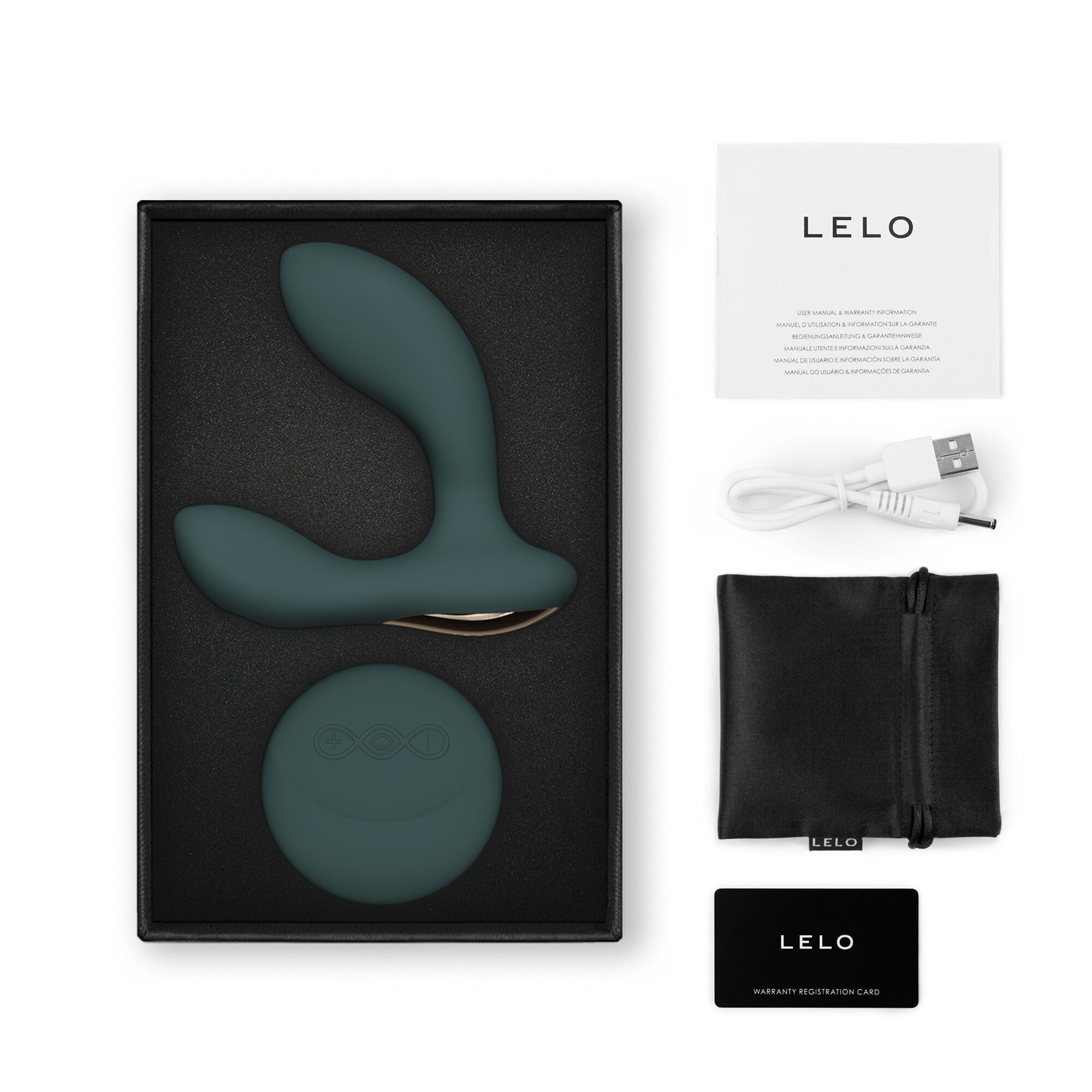 Lelo Hugo 2 daljinski upravljalnik zelen