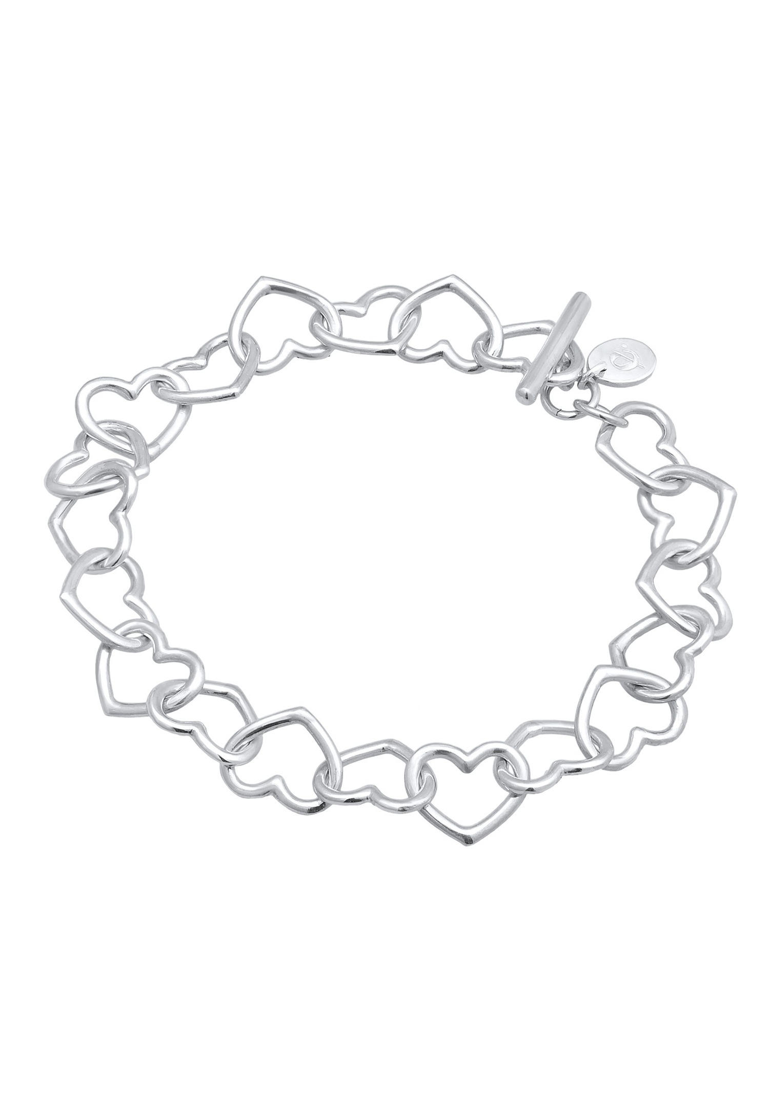 Elli PREMIUM Elli PREMIUM Bracelet Femmes Cœur Entrelacé Cut-Out en argent sterling 925