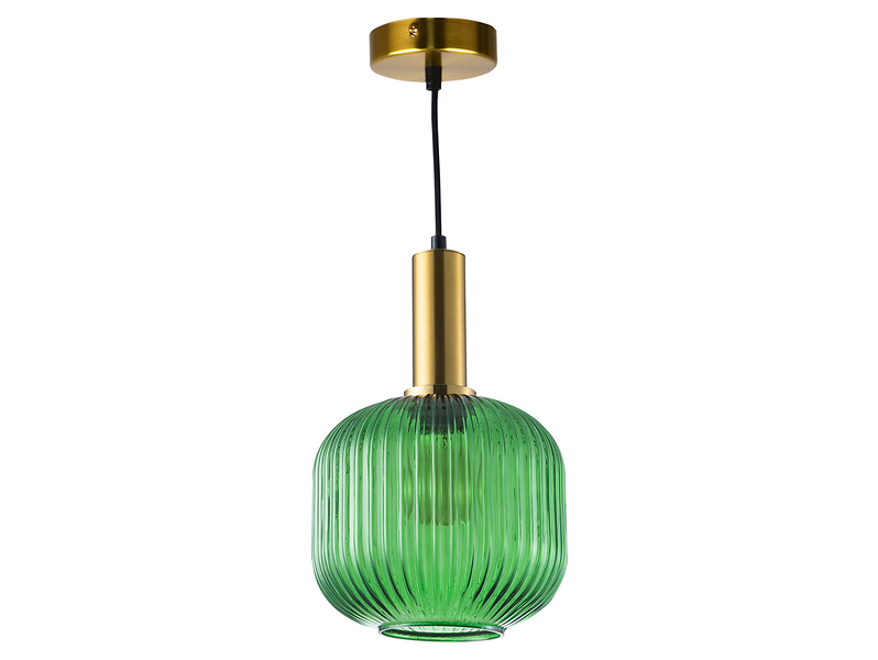Lampa wisząca Cumbria szklana zielona