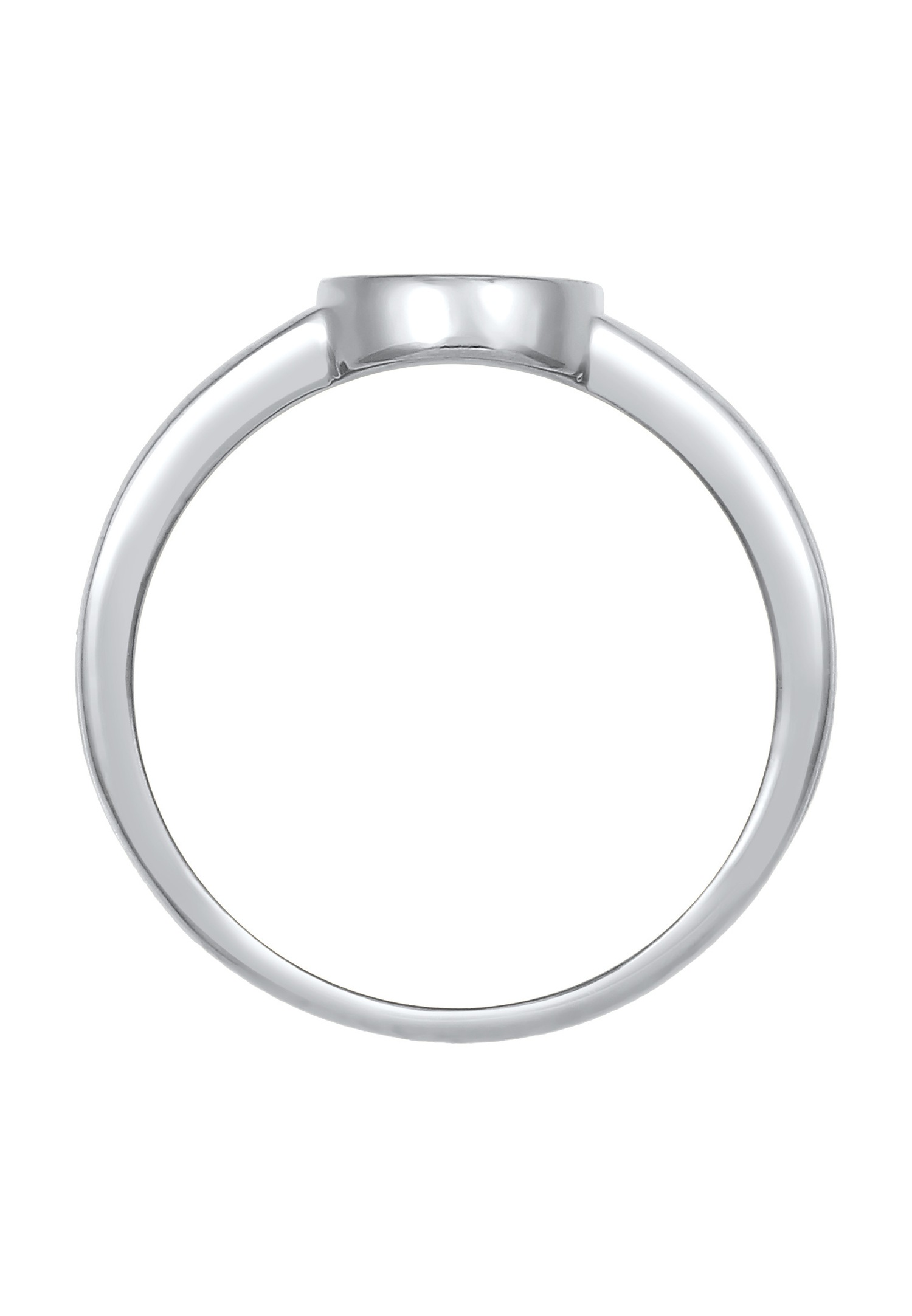 Elli Cercle Basic Géo Bague Femme - (925/1000) Argent