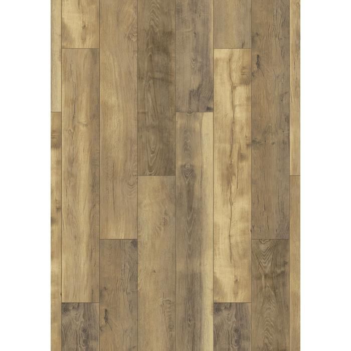 Piso laminado com efeito parquet – 10 mm – caixa com 7 réguas – 1,76 m² – EH River 10 K412 PURE+ DOUBLOON OAK FORESTEA Dimensões: 1288