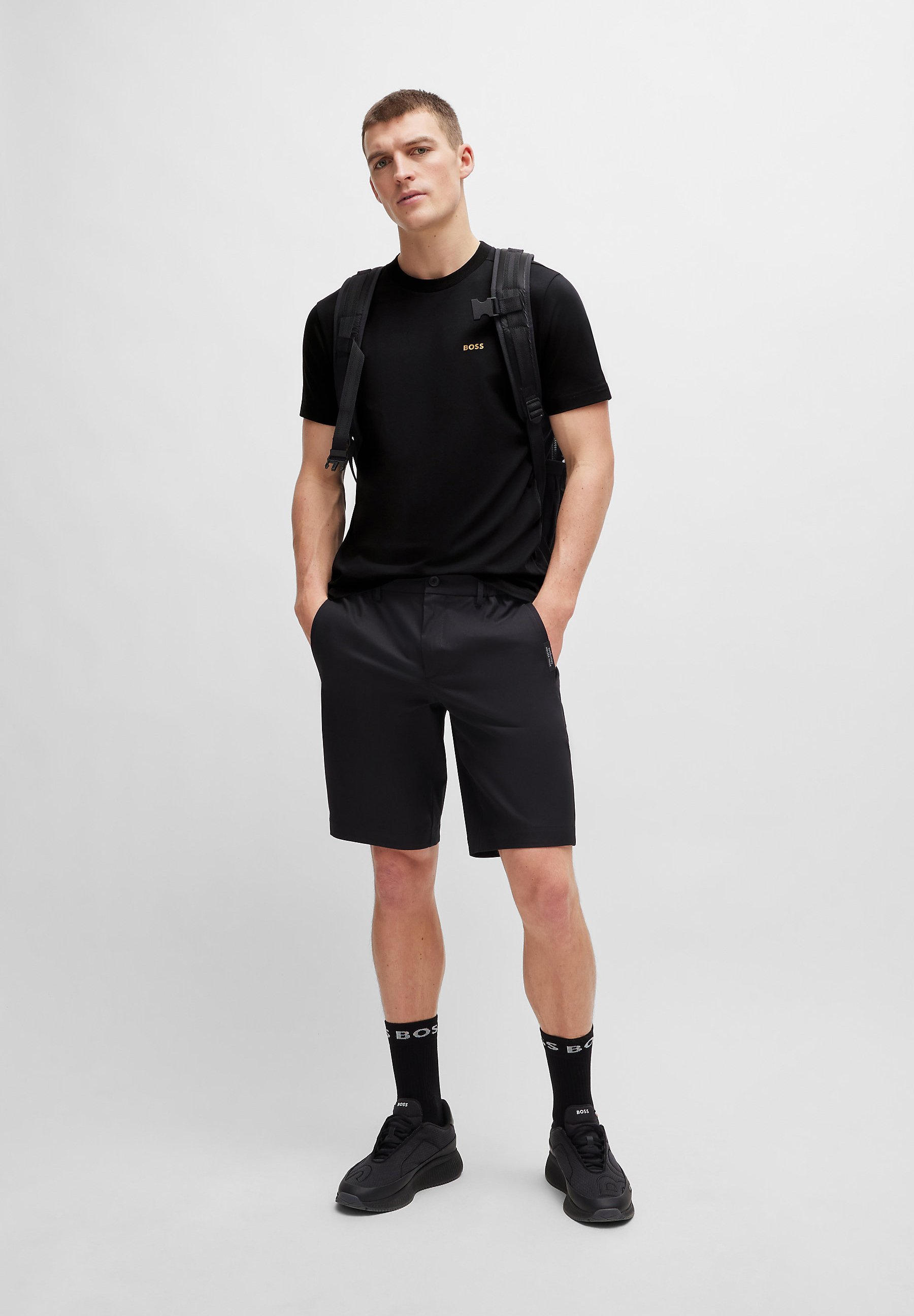 BOSS TEE - Jednoduché tričko - black