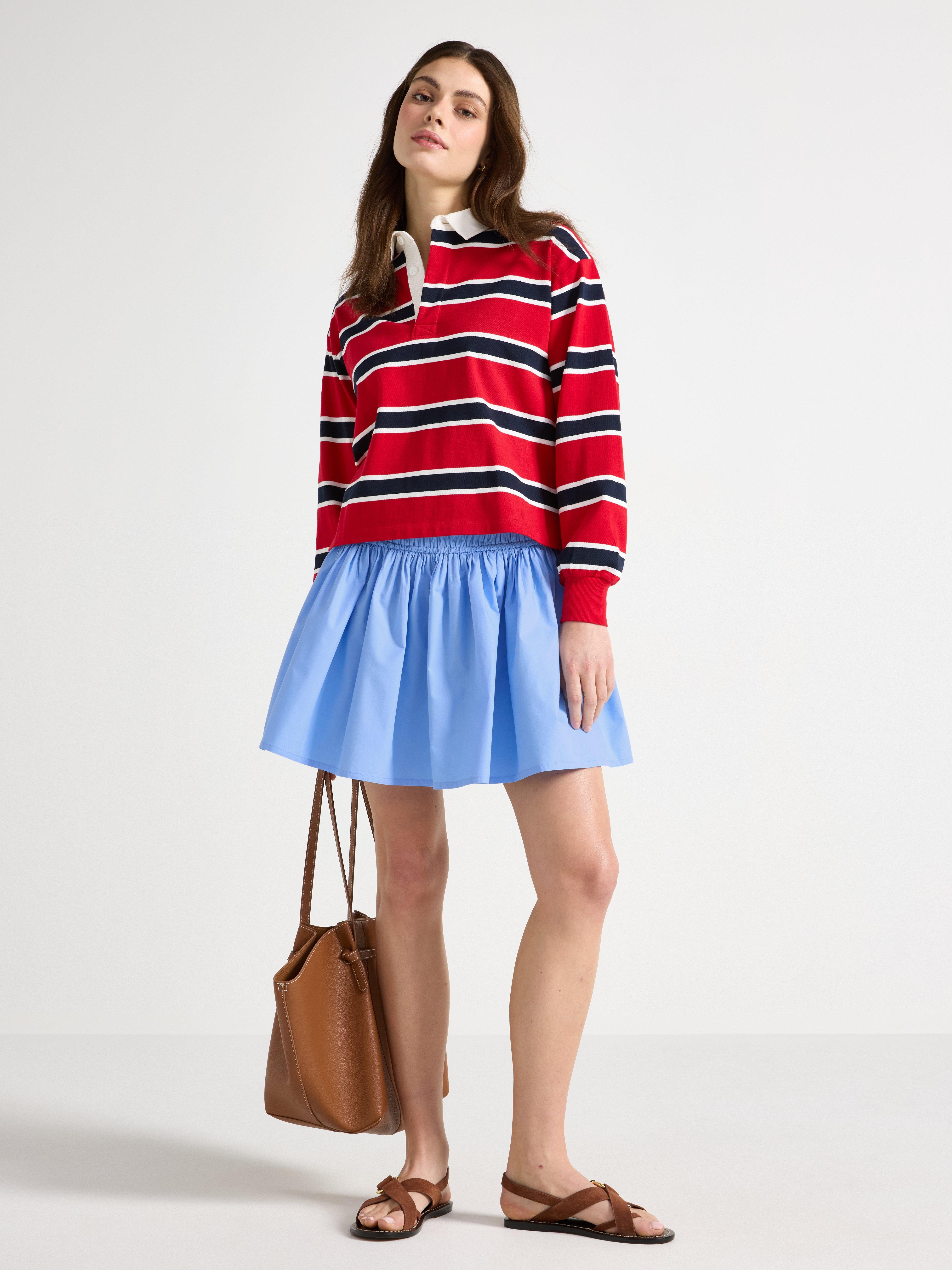 Mini-jupe bleu clair