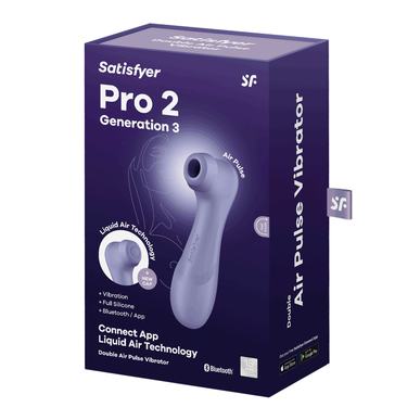Vibrator z dvojnim pritiskom Satisfyer Pro2 Generation3 Lila 1 kos 1 kos