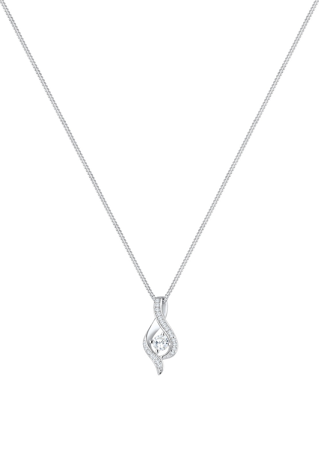 Elli Femme Infinité Symbole de Zircone - (925/1000) Argent