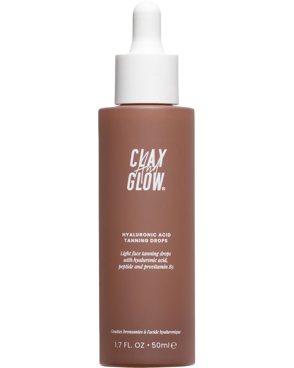 CLAY AND GLOW Σταγόνες μαυρίσματος με υαλουρονικό οξύ Σταγόνες μαυρίσματος με υαλουρονικό οξύ