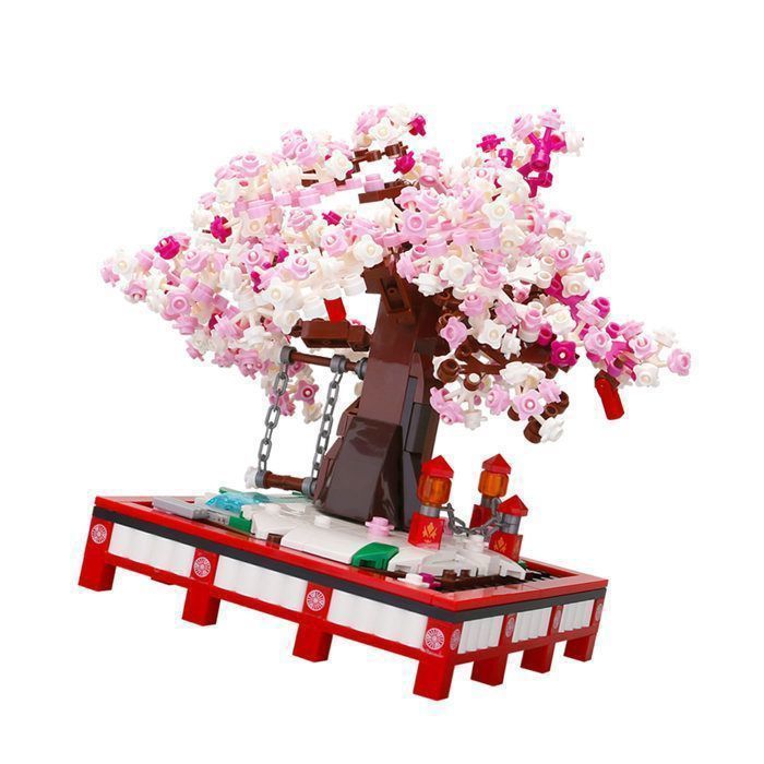 Bonsai Cherry Blossom - Garosa - Building Block Set - Decorative Model Kit in Blocks 648 Pieces