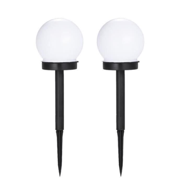 Vloerlamp voor buiten - LECHEO - Solar tuinlamp - 2 stuks - LED-verlichting - Werkt op zonne-energie