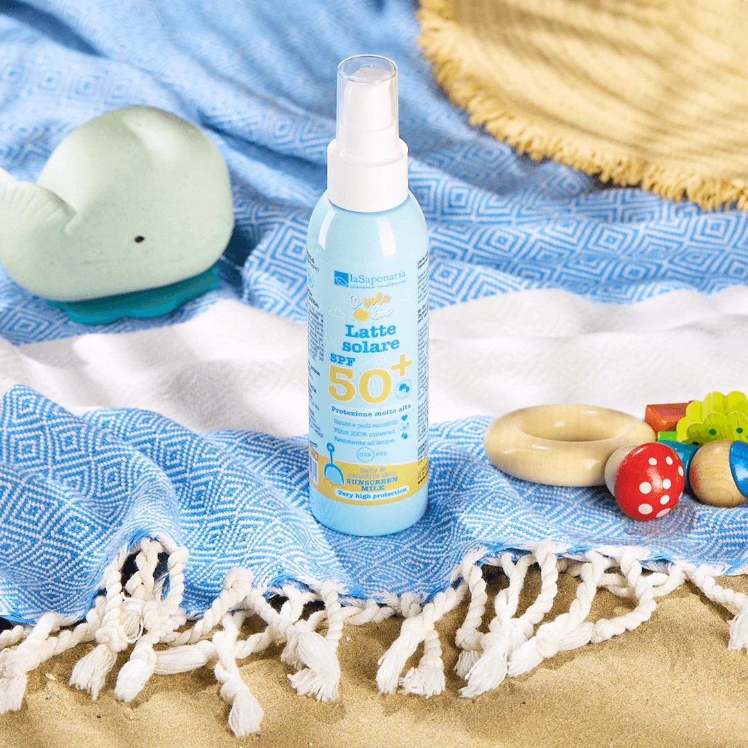 Osolebio Latte Solare SPF50+ - Crema Solare Bambini, Latte solare corpo alta prot., Prodotti per Bambini