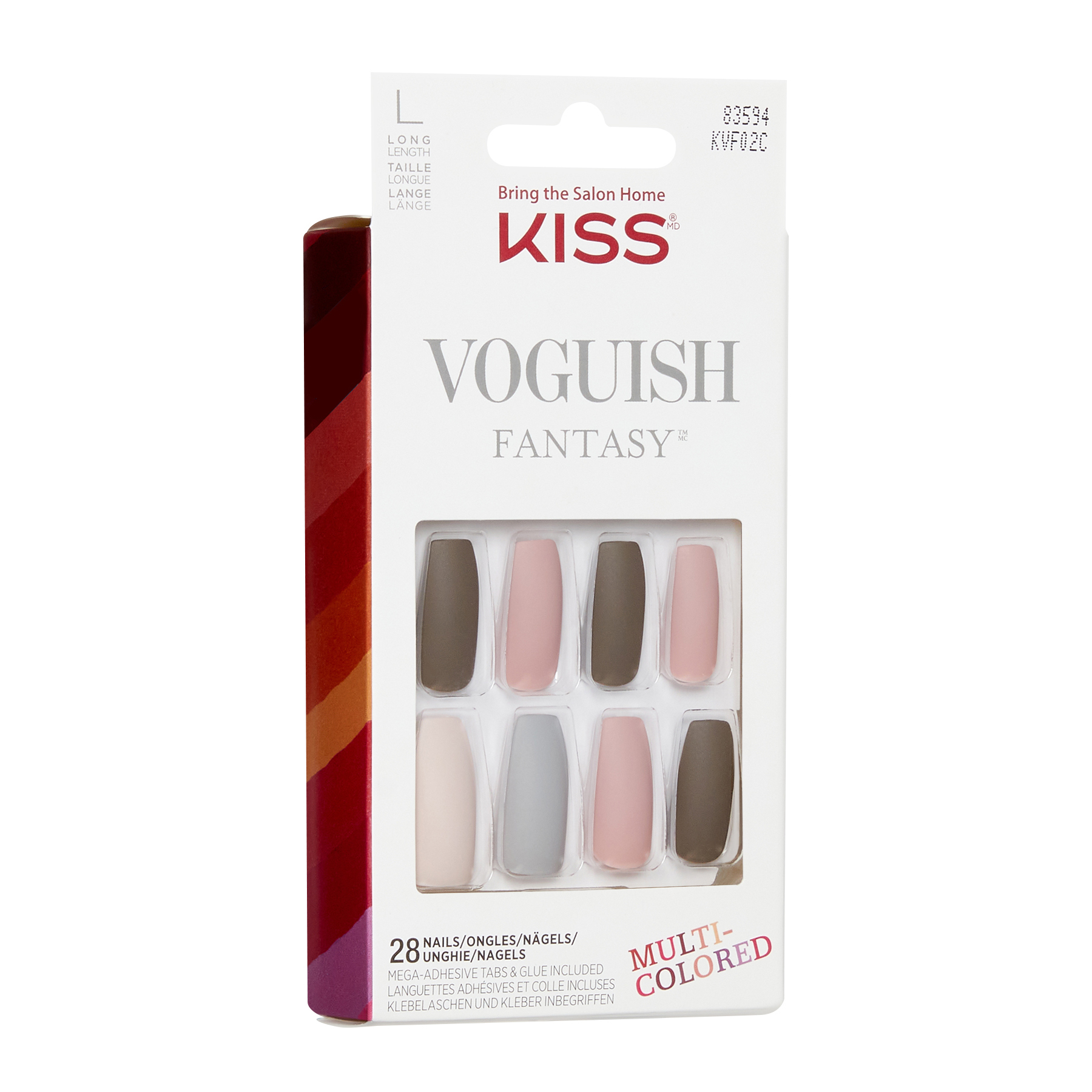 Vougish Fantasy Umjetni nokti 83593 Višebojni - Kiss