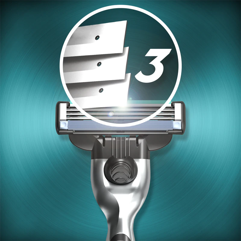 Aparelho de barbear Gillette Mach3 + lâminas de substituição