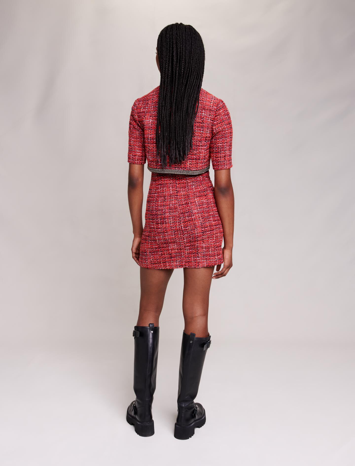2-in-1 tweedjurk - rood