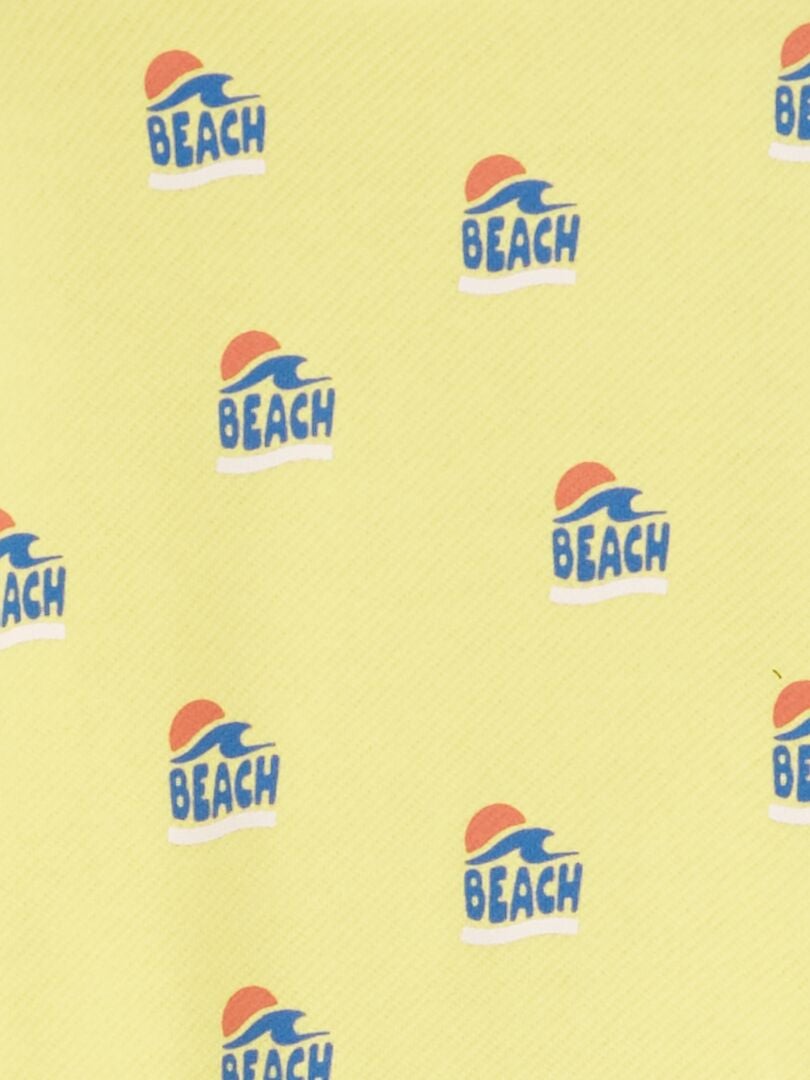 Sudadera estampada de felpa francesa - AMARILLA