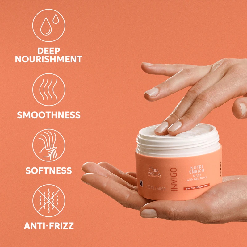 Wella Professionals Invigo Nutri-Enrich globinsko hranilna maska za suhe lase