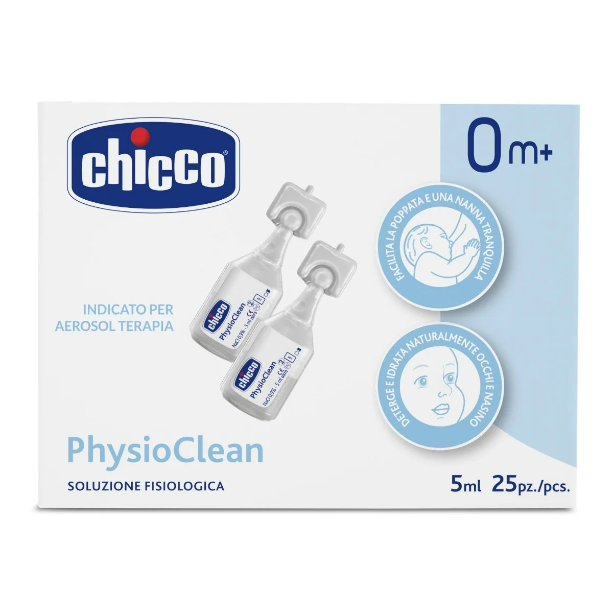 CHICCO Chicco Physioclean solution saline 5 ml 25 unités 5 ml 25 unités