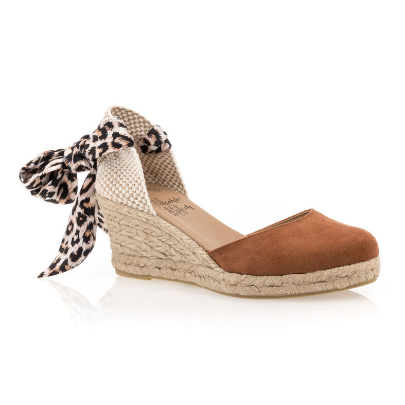 Dámské hnědé espadrilky s lanovou podrážkou