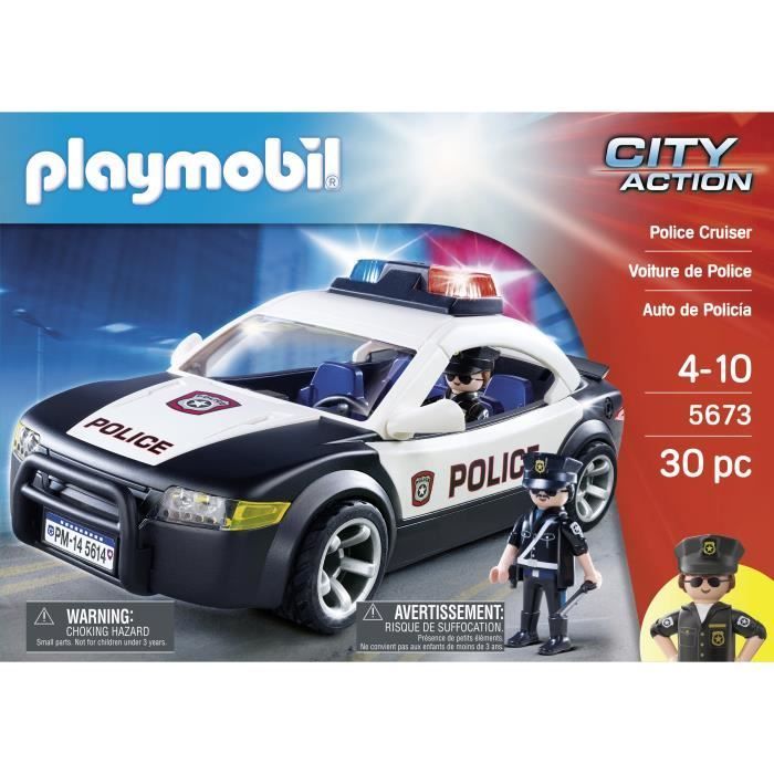 Voiture de Police - PLAYMOBIL - City Action - 5673 - Mixte - Blanc - 4 ans et plus