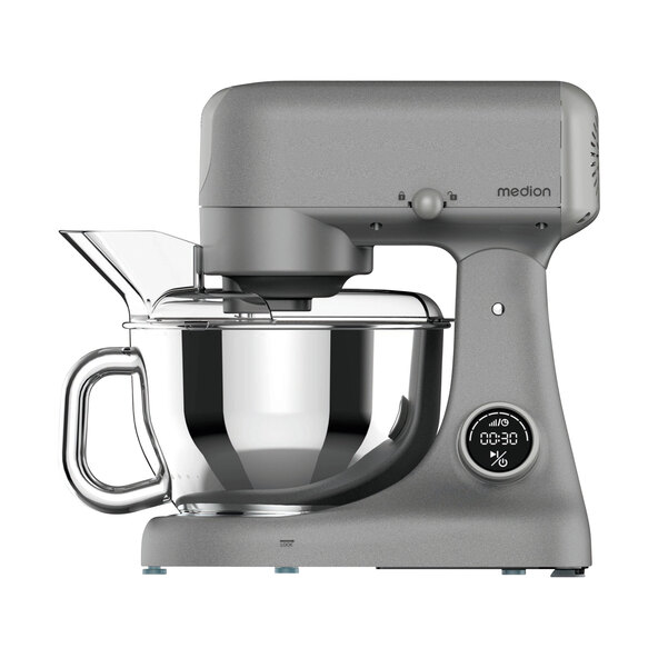 Digital food processor, quiet, titanium (MD 12600)