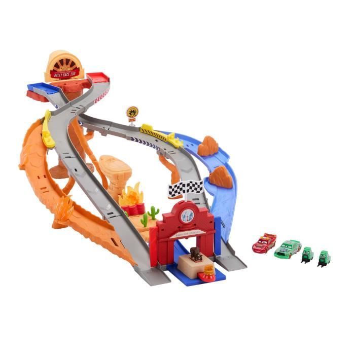 Cars - Rescue Road Race Track - Four-Vehicle Set - Disney Pixar Cars - JFL57