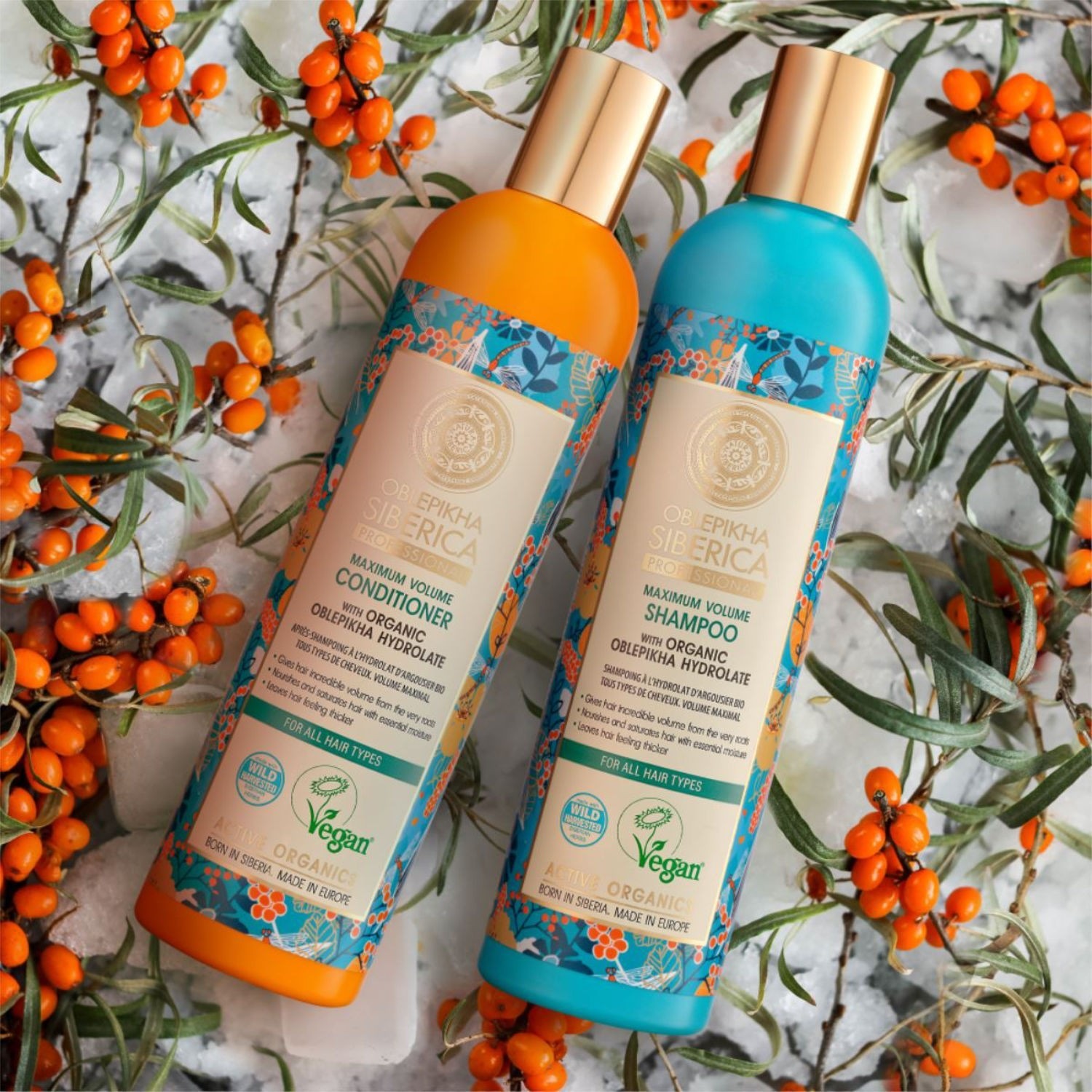 Natura Siberica Shampoing Volume à l'Argousier Tous Types de cheveux