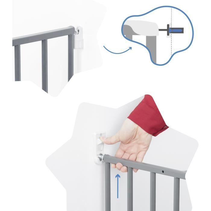 Badabulle Safe & Protect XL Sicherheitsgitter (60-107 cm)