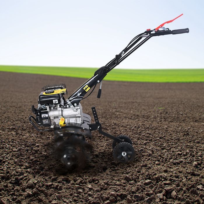 Motoculteur thermique à arbre horizontal 79 CC - 6 fraises - largeur de travail 60cm