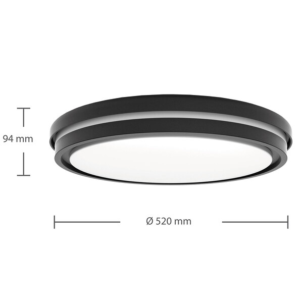 Έξυπνο φωτιστικό οροφής LED Kea λευκό+χρώμα, Ø 52 cm
