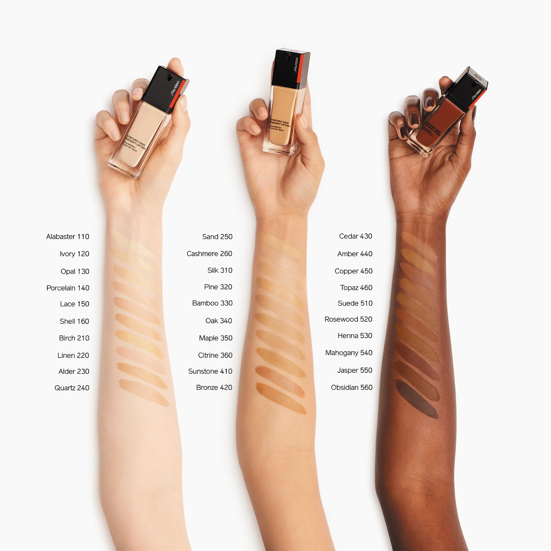 Rozjasňující liftingový make-up Synchro Skin 430 Cedar - Shiseido