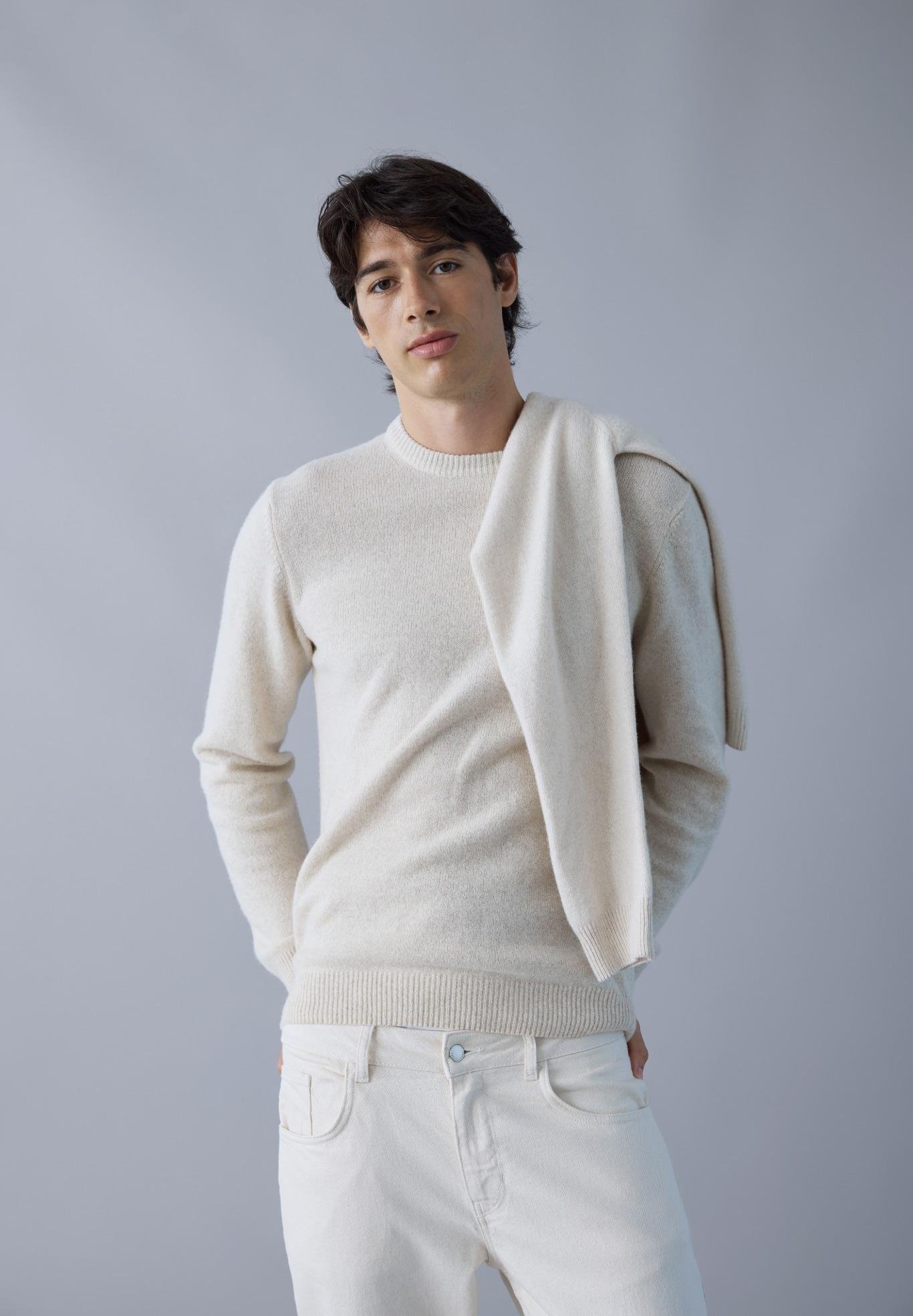 Casual Friday CFKARL CREW NECK - Maglione - melange sabbia chiaro