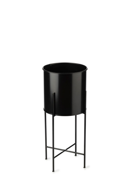 Kwietnik na kwiaty osłonka 55 cm czarny LOFT