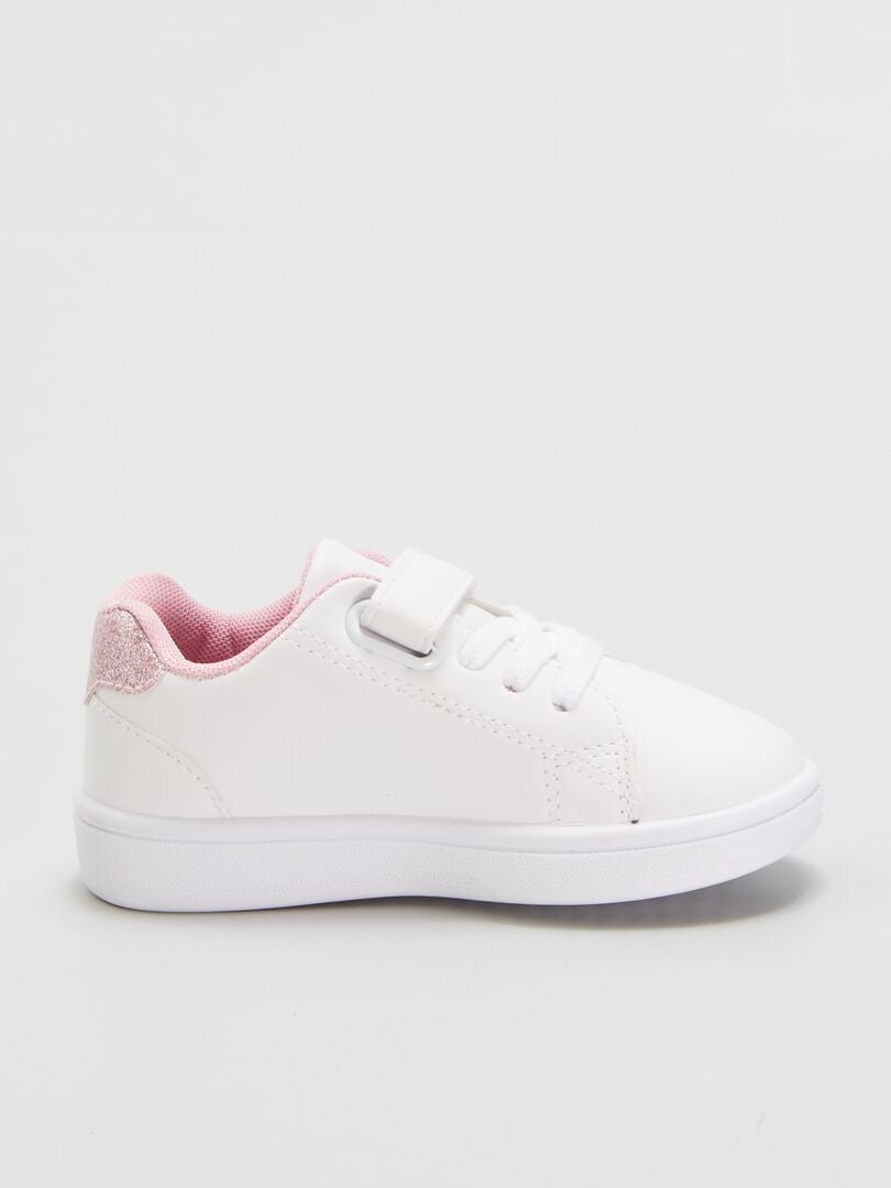 Tênis Minnie Mouse com Velcro - BRANCO