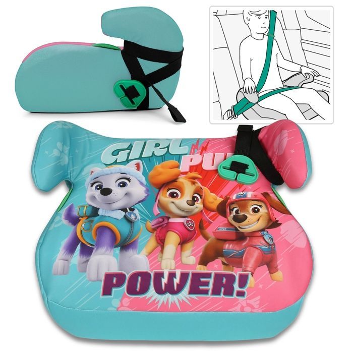 Silla infantil Paw Patrol, silla de coche, soporte para niñas de 15 a 36 kg, 125 a 150 cm