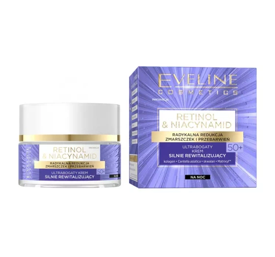 Eveline Cosmetics Retinol & Niacynamid 50  ultrabogaty krem silnie rewitalizujący 50 ml