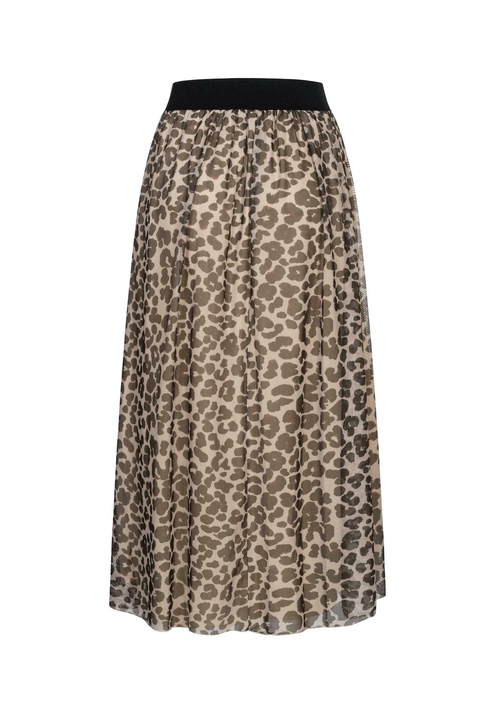 Cloud 5ive LONGFORM MIT LEOPRINT UND GUMMIBAND - A-line seelik - beež