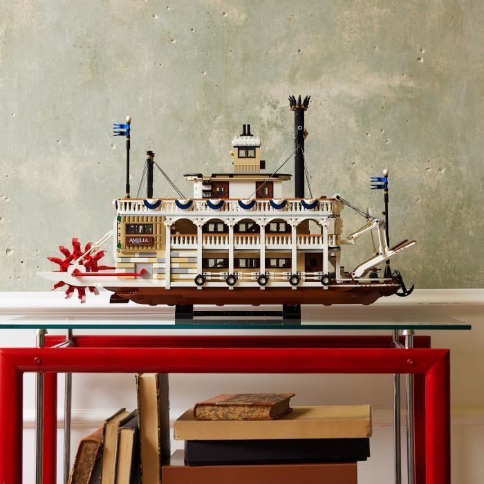 LEGO Ideas 21356 Cdiscount Exclusive Mississippi Steamboat - Adult Building Set