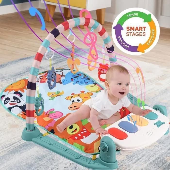 LUXS Musical Baby Activity Mat - With Play Arches - Sound Effects - Colorful