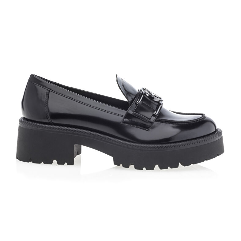 Svarte loafers/båtsko til dame