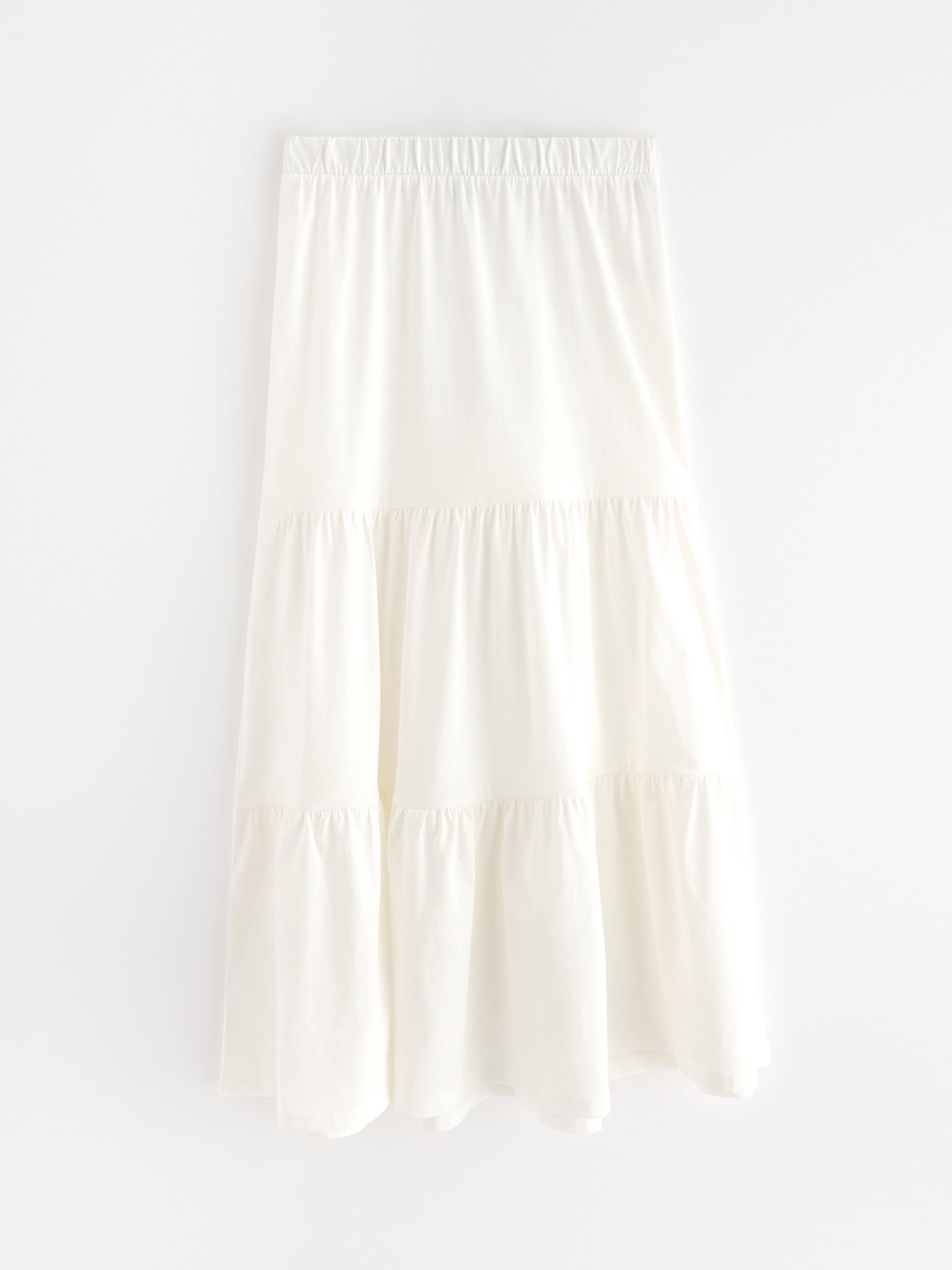 Maxikjol i trikå Off White