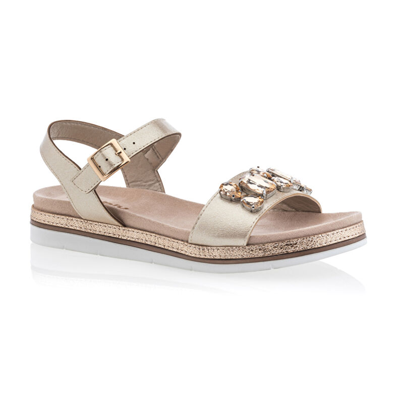 Sandalias amarillas para mujer / Zapatos de punta abierta